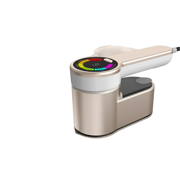 Yellow Mini Electric Iron Rotating Handheld Garment Steamer Wrinkle Remover For Clothes Compact Home And Travel Use Electric Steamers