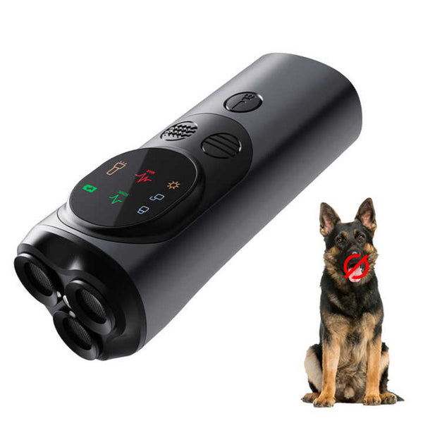 Ultrasonic Dog Repeller High Power Flash Mode Effective Outdoor Use For Controlling Aggressive Dogs Other Training & Obedience