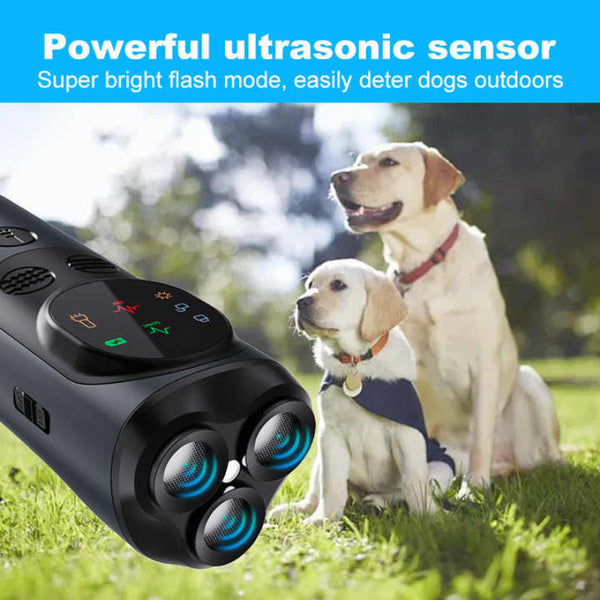 Ultrasonic Dog Repeller High Power Flash Mode Effective Outdoor Use For Controlling Aggressive Dogs Other Training & Obedience