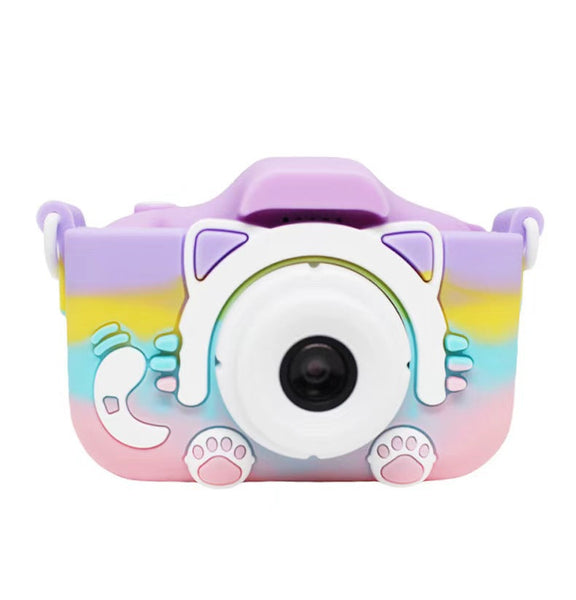 Elosung Colorful Cat Cute Kids Digital Camera Themed Hd With 32Gb Memory Card Digital Cameras