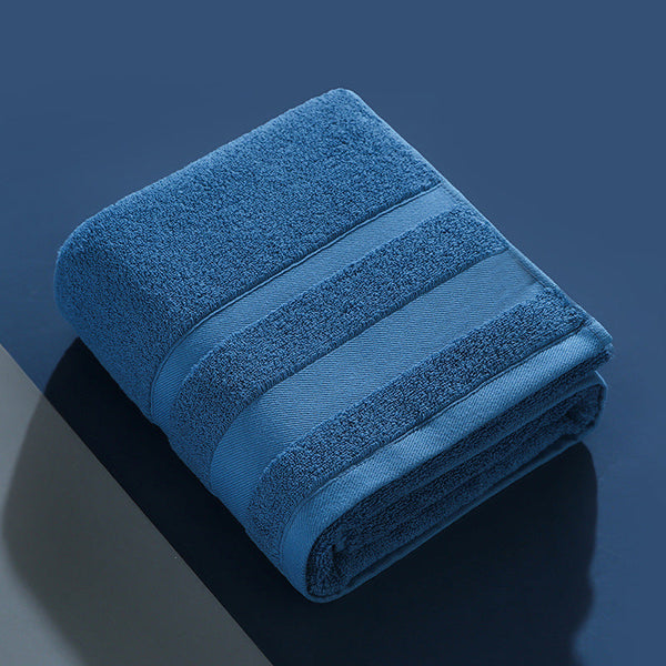 Elosung Blue Luxury Cotton Bath Towel Soft Absorbent 70X140cm 380G Towels & Washcloths