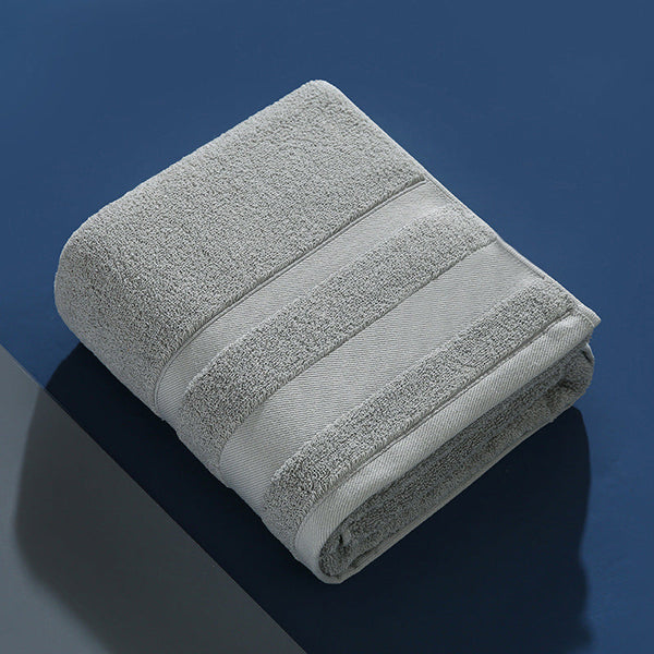 Elosung Grey Cotton Bath Towel 70X140cm Soft Absorbent Luxury 380G Towels & Washcloths