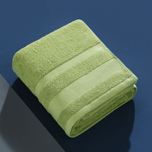 Green Cotton Bath Towel 70X140cm Soft Absorbent 100 Towels & Washcloths