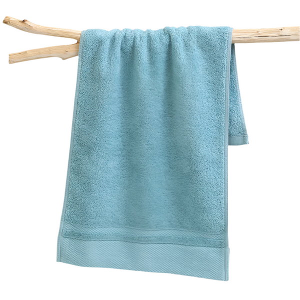 Light Blue Luxury 100% Cotton Face Towel Set 3 Piece Thick & Absorbent Towels Towels & Washcloths