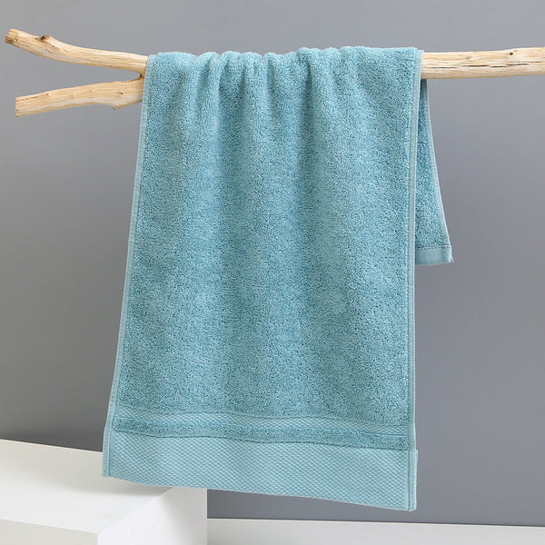 Light Blue Luxury 100% Cotton Face Towel Set 3 Piece Thick & Absorbent Towels Towels & Washcloths