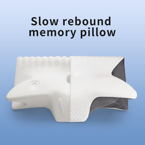 Height Enhancing Model Ergonomic Memory Foam Pillow Orthopedic Contour For Neck Shoulder Support 61X43x16cm Pillows