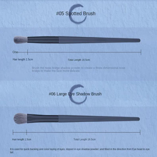 Elosung Gray 12 Piece Professional Makeup Brush Set With Cosmetic Bag Premium Synthetic Fiber Handle Aluminum Tube Brushes