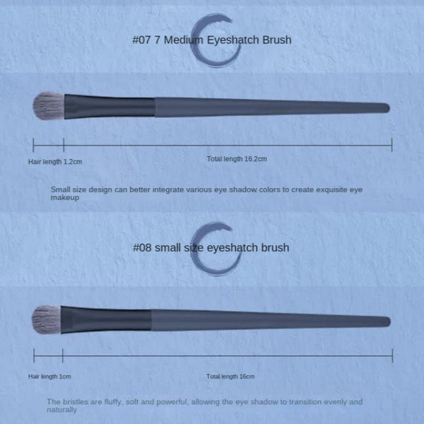 Elosung Dark Blue 12 Piece Professional Makeup Brush Set With Cosmetic Bag Premium Synthetic Fiber Brushes