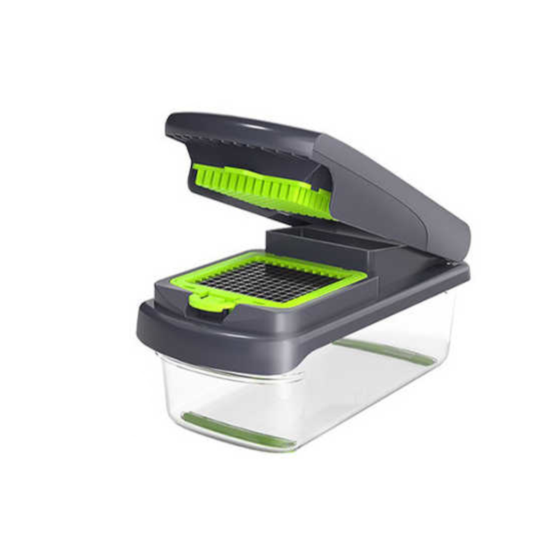 Green And White 14 Piece Multifunctional Vegetable Chopper Slicer Set Choppers