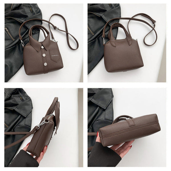 Elosung Denim Blue Trendy Shirt Inspired Pu Shoulder Bag Women's Bags & Handbags