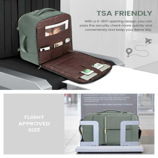 Light Pink 40L Large Capacity Travel Business Backpack With Expandable Compartments Including 2 Toiletry Bags And Shoe Durable Oxford Fabric Backpacks