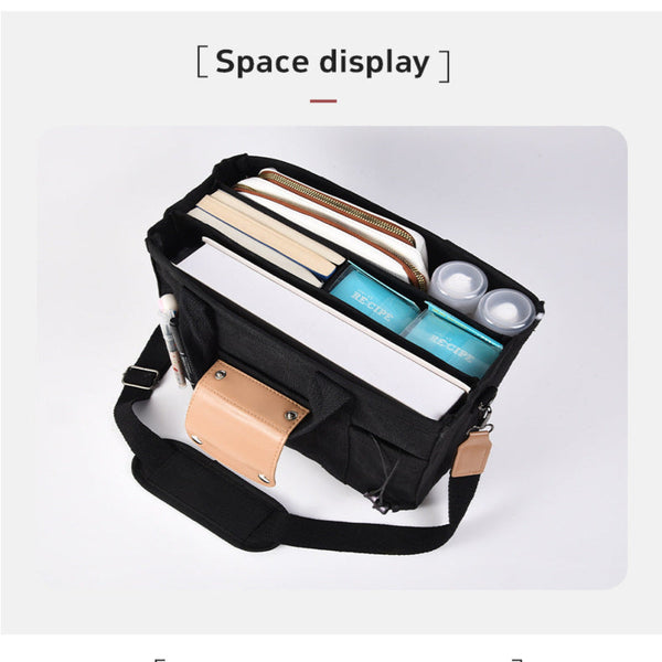 Elosung Black Large Capacity Multi Compartment Tote Bag Stylish And Versatile For Women Ideal Organizing Essentials As Mommy Bag(Photography Props Not