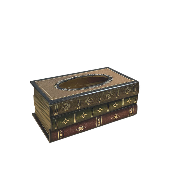 Elosung 1 Sets Of Tissue Box Creative Book Shaped Holder For Restaurant Tissue Box Covers