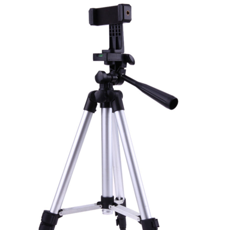 Elosung Black Aluminum Alloy Camera And Phone Tripod Lightweight Stand(Tripod + Small Live Broadcast Clip) Tripods & Monopods