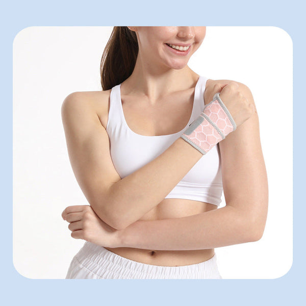 Elosung 2 Pairs Grey Breathable Sports Wrist Support Wrap Fitness Gym Wristband For Badminton & Injury Prevention Wrist & Knee Wraps