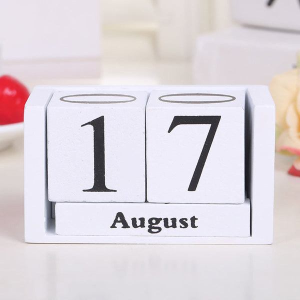 Elosung Calendar Decoration For Home Office (White) 9.5X4.3X5cm Other Home Décor