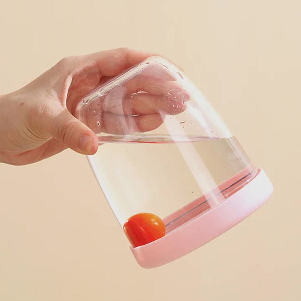 Elosung 2 Pcs Yellow Portable Leakproof Fruit And Salad Storage Box With Draining Function Sealed Fresh Keeping Bento Lunch Fork As+Pp+Silicone Materi