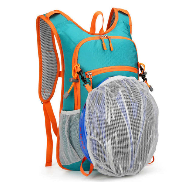 Black Lightweight Outdoor Cycling Backpack Durable And Water Resistant Oxford Fabric Large Capacity Sports Hiking Bag Unisex Design Daypacks