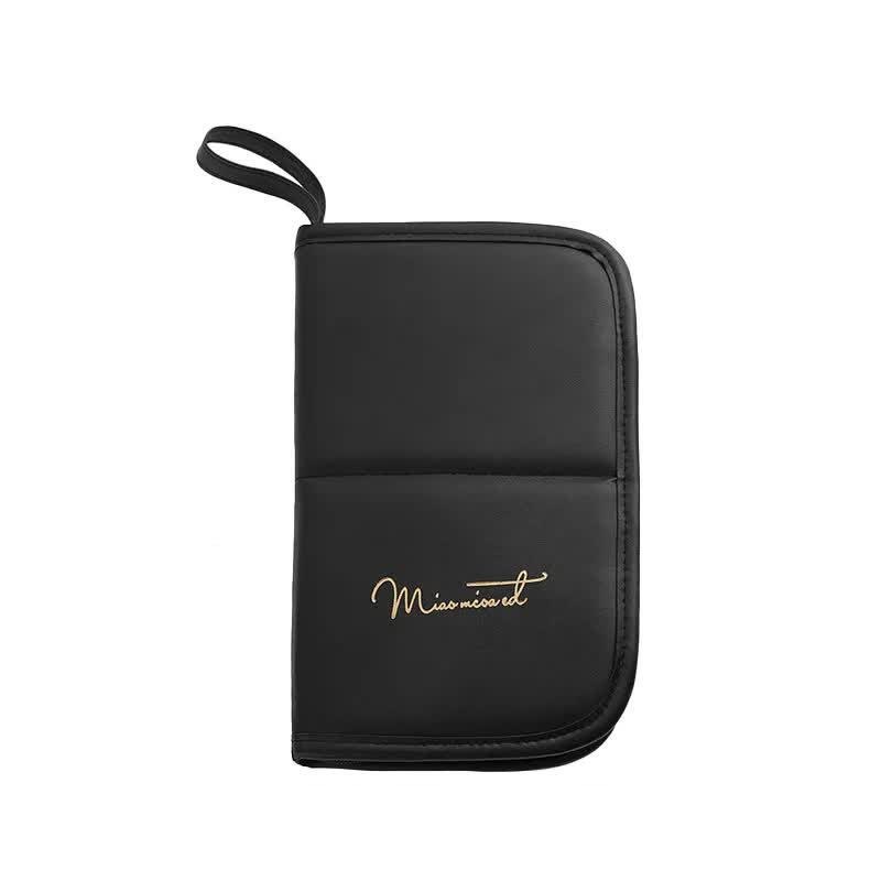 Black Shell Makeup Brush Storage Bag Makeup Bags & Cases