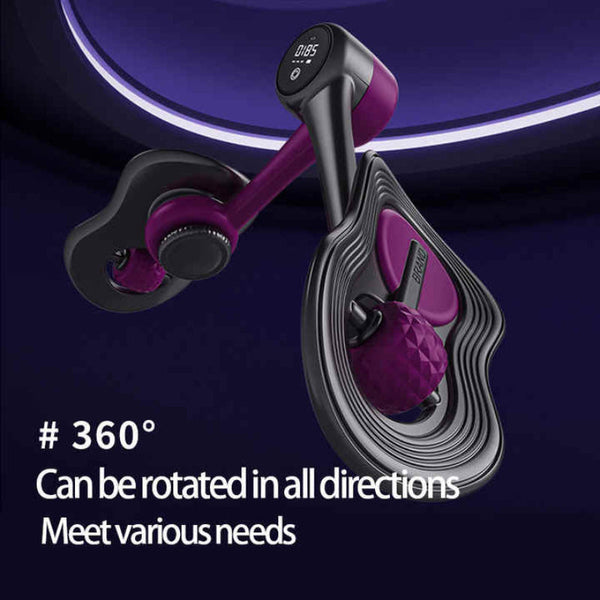 Dark Purple Multi Function Pelvic Floor Muscle Trainer Thigh Trimmer 360 Rotatable Leg Fitness Tool Thigh Exercisers