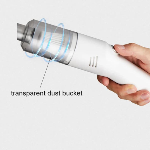 Elosung White Wireless Vacuum Cleaner Handheld Mini Car For Wet & Dry Use Pet Hair Remover Lightweight Vacuum Cleaners