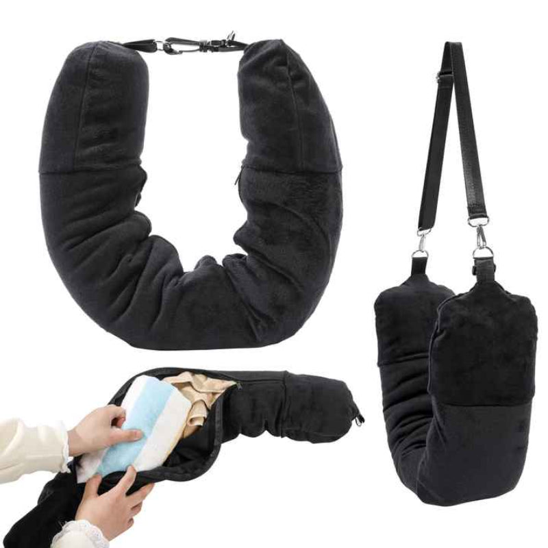 Elosung Reusable Travel Neck Pillow With Storage Bag Pillows