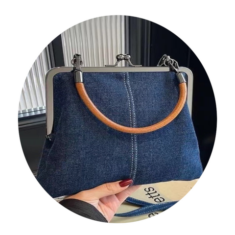 Blue Handmade Denim Patchwork Small Crossbody Bag Aaa Womenaaas Shoulder & Handbag With Style Women's Bags & Handbags