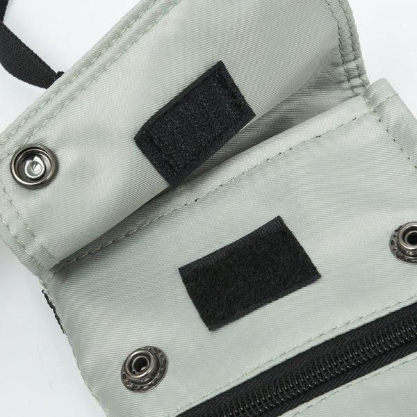 Elosung Green Water Resistant Nylon Crossbody Phone Bag Compact Travel Wallet & Card Holder For Men And Women(Mobile Phones Cards Are Shooting Props N