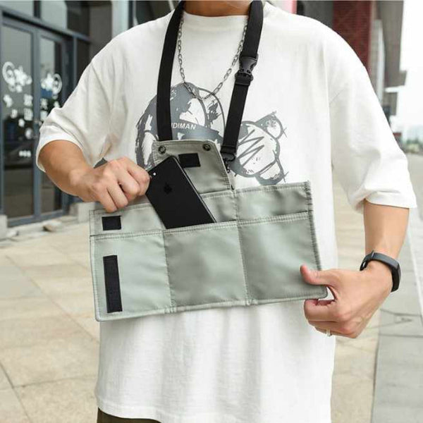 Black Water Resistant Nylon Crossbody Phone Bag Compact Bags