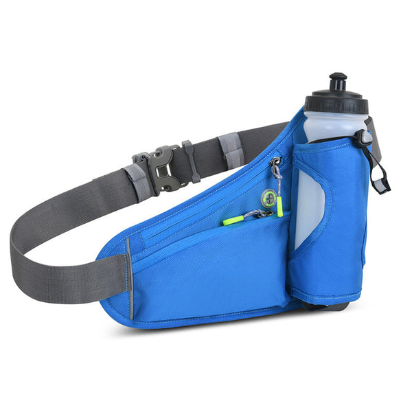 Elosung Blue Hydration Running Waist Pack Waterproof Lightweight Sports Belt With (Water Bottles Are Filming Props Not Included) Waist Packs & Bags