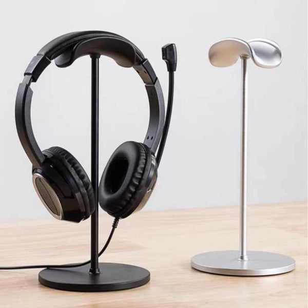 Elosung Black Universal Aluminum Headphone Stand Durable Detachable Desktop Headset Holder Headphone Accessories