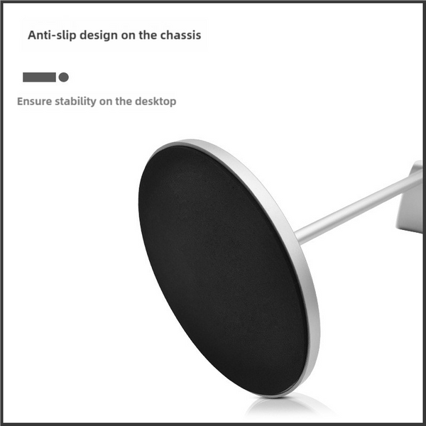 Elosung Silver Dual Headphone Stand Creative Double Hook Aluminum Alloy Display Holder Headphones