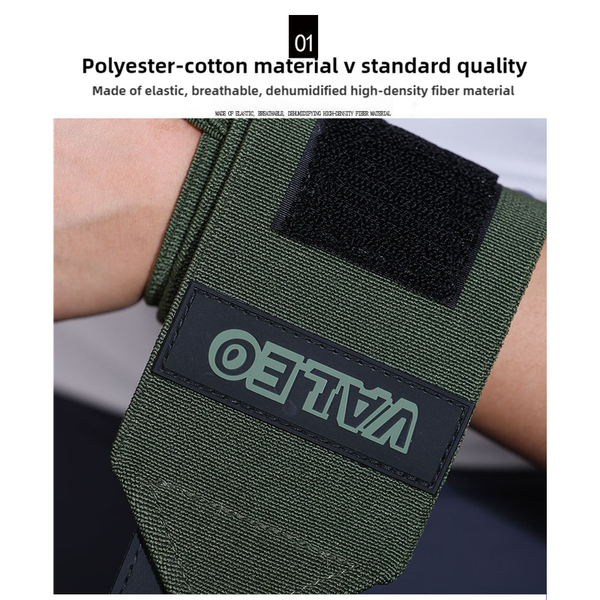 Elosung 1 Pair Heavy Duty Gym Wrist Wraps For Weightlifting Powerlifting And Injury Prevention Wrist & Knee Wraps