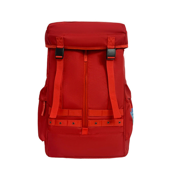 Red Trendy Street Style Backpack Large Capacity For Hiking Students & Everyday Use Women Backpacks