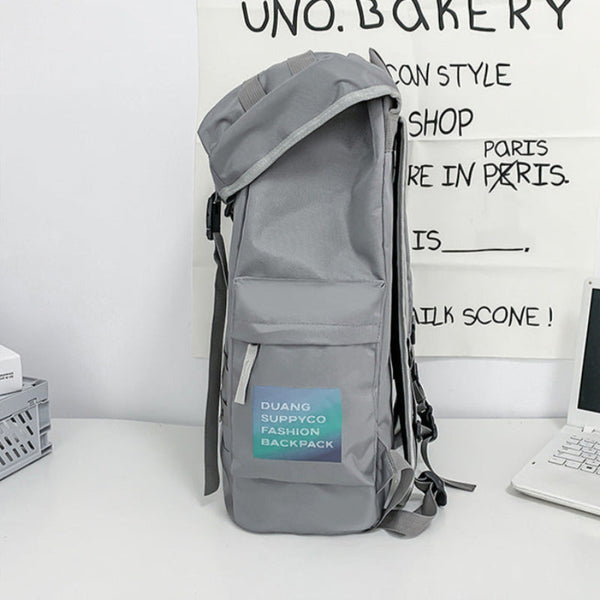 Red Trendy Street Style Backpack Large Capacity For Hiking Students & Everyday Use Women Backpacks