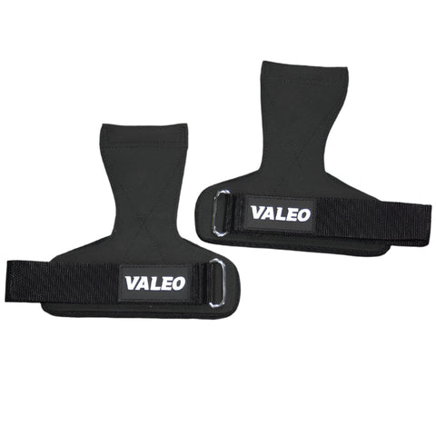 Elosung 1 Pair Black Durable Gym Palm Guard With Ultra Fiber Leather For Heavy Lifting Wrist Support Straps Pull Ups And Deadlifts Gloves Straps & Hoo