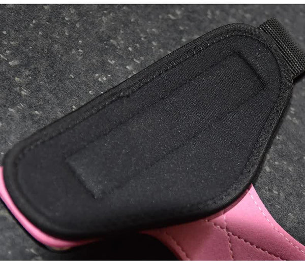 Elosung 1 Pair Blue Durable Gym Palm Guard With Ultra Fiber Leather For Heavy Lifting Wrist Support Straps Pull Ups And Deadlifts Support & Protective