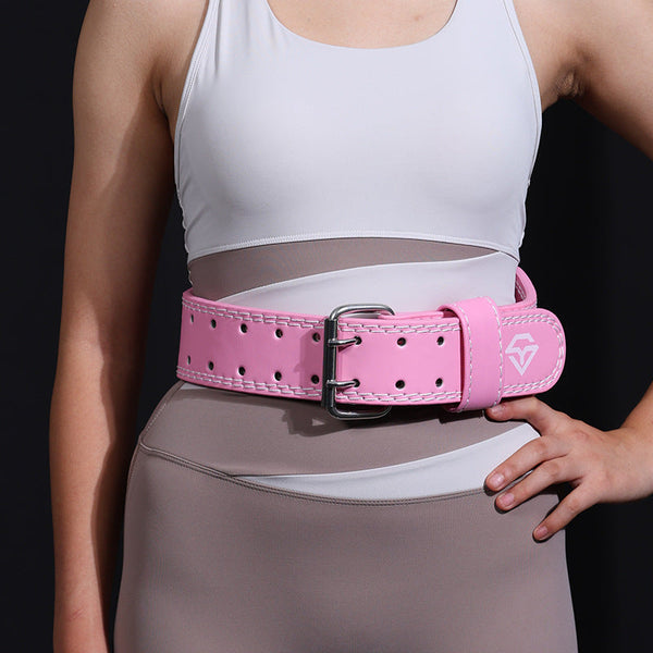 Belts Elosung Size M Pink Professional Weightlifting Belt With Sponge Padding For Deep Squat And Deadlift Men Women Fitness Support