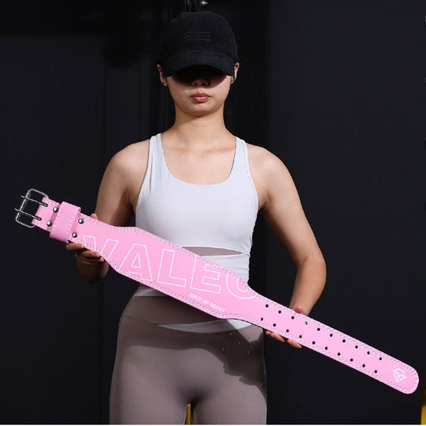 Belts Elosung Size M Pink Professional Weightlifting Belt With Sponge Padding For Deep Squat And Deadlift Men Women Fitness Support