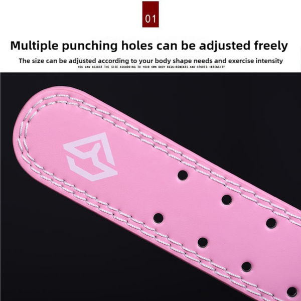 Belts Elosung Size M Pink Professional Weightlifting Belt With Sponge Padding For Deep Squat And Deadlift Men Women Fitness Support