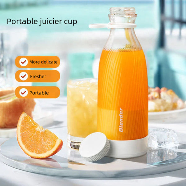 Pink Rechargeable Blender Bottle 500Ml Usb Charging 1200Mah With 304 Stainless Steel Blade For Smoothies And Juices On The Go Handheld Blenders