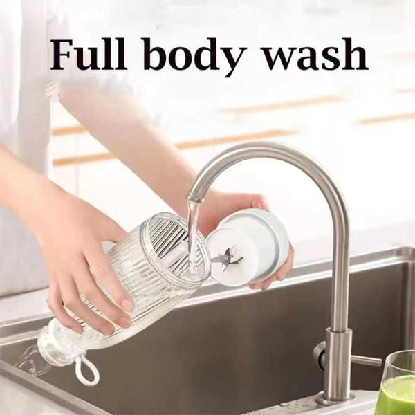 Pink Rechargeable Blender Bottle 500Ml Usb Charging 1200Mah With 304 Stainless Steel Blade For Smoothies And Juices On The Go Handheld Blenders