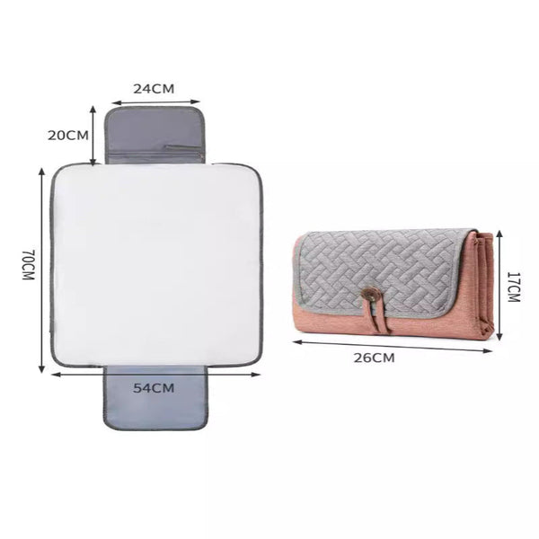 Elosung Little One Changing Mat Waterproof Foldable Compact Diaper Pad For Travel Change Mats & Covers