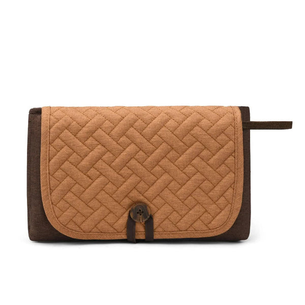 Elosung Brown Portable Little One Changing Mat Waterproof Foldable Compact Diaper Pad For Travel & Everyday Use Change Mats & Covers