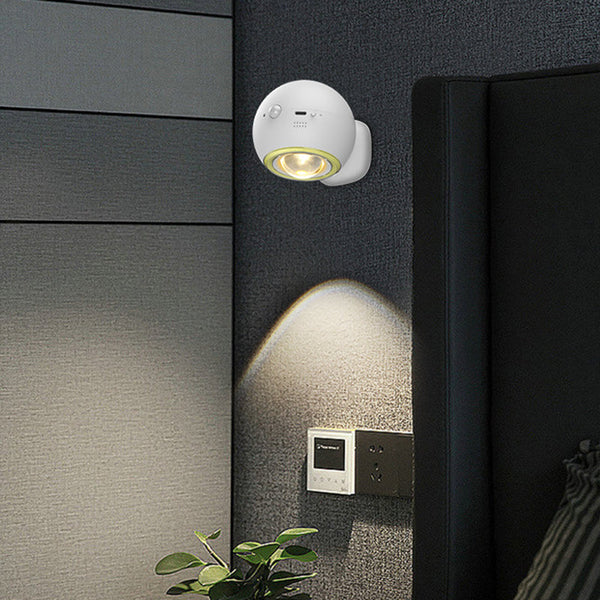 Elosung 2 Pcs White Rechargeable Magnetic Usb Table Lamp & Wall Light 3000K/4000K/6000K Brightness With Anti Glare Design Lamps