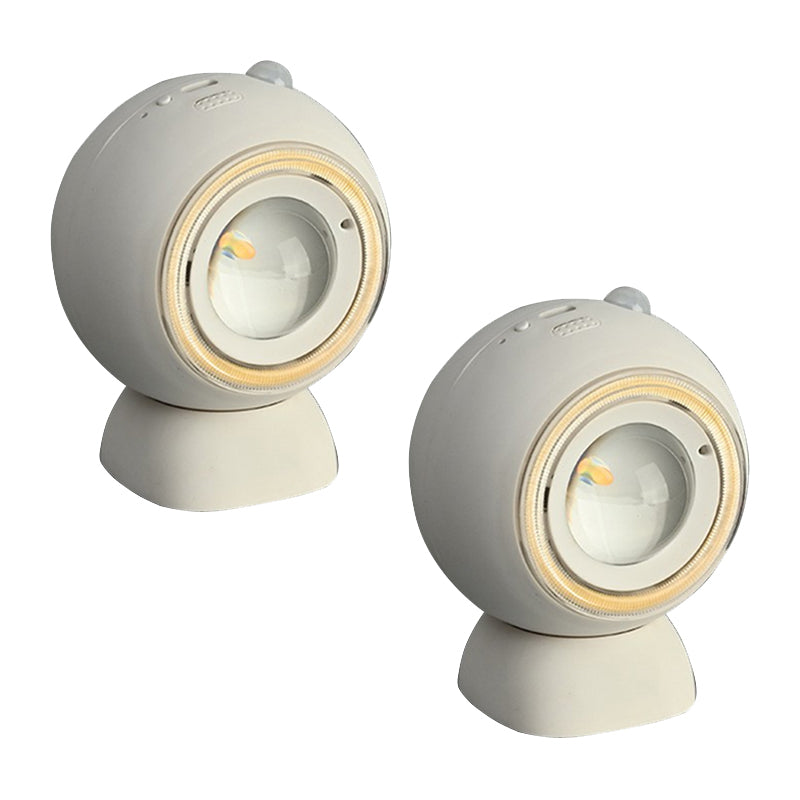 Elosung 2 Pcs White Rechargeable Magnetic Usb Table Lamp & Wall Light 3000K/4000K/6000K Brightness With Anti Glare Design Lamps