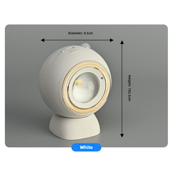 Elosung 2 Pcs White Rechargeable Magnetic Usb Table Lamp & Wall Light 3000K/4000K/6000K Brightness With Anti Glare Design Lamps