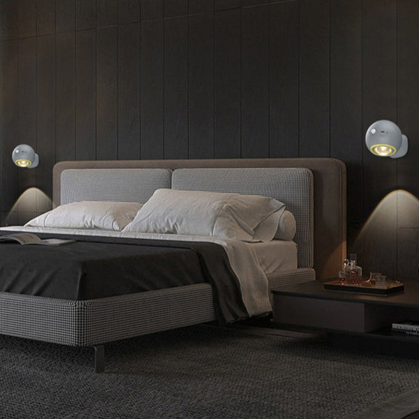 Elosung 2 Pcs Grey Rechargeable Magnetic Usb Table Lamp & Wall Light 3000K/4000K/6000K Brightness With Anti Glare Design Lamps