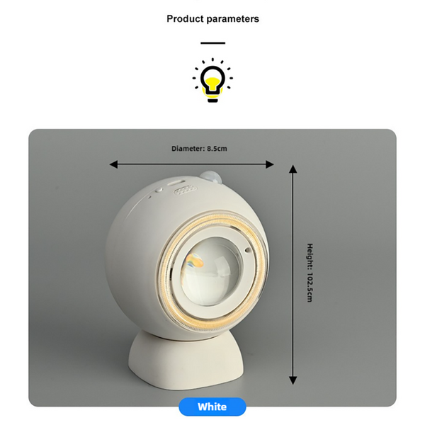 Lamps Elosung 2 Pcs Orange Rechargeable Magnetic Usb Table Lamp & Wall Light 3000K/4000K/6000K Adjustable Brightness With Anti Glare Design