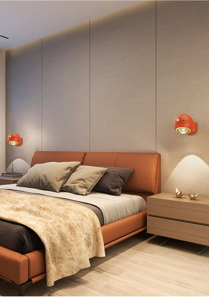 Elosung 2 Pcs Orange Rechargeable Magnetic Usb Table Lamp & Wall Light 3000K/4000K/6000K Brightness With Anti Glare Design Lamps